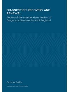 DIAGNOSTICS: RECOVERY AND RENEWAL .